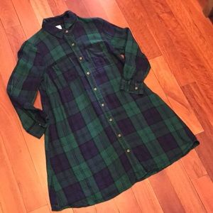 Old Navy T Shirt Plaid Dress